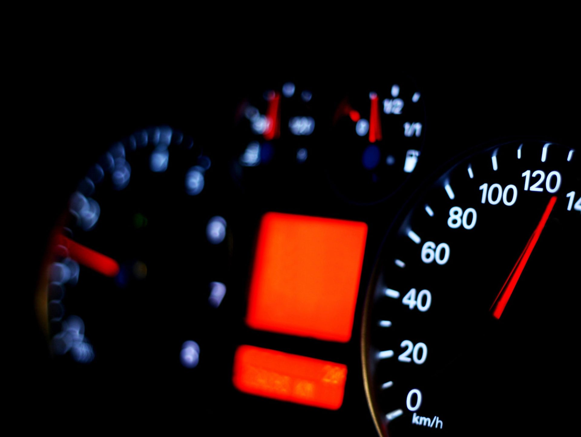 Speedometer close up